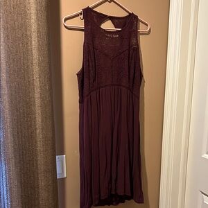 Abercrombie & Fitch Plum Backless Dress
